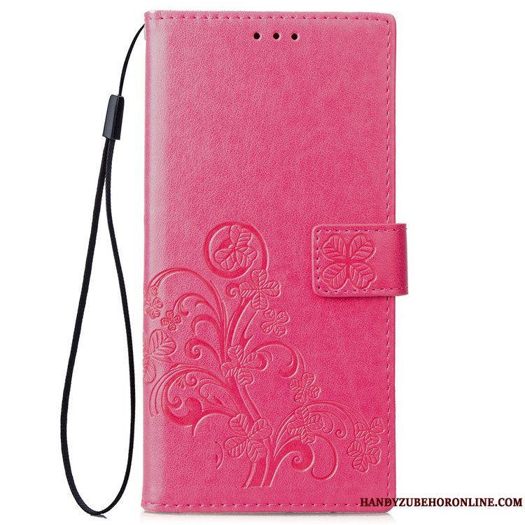 Etui Samsung Galaxy Note 9 Læder Telefonmagnetisk, Cover Samsung Galaxy Note 9 Support Kort Rød