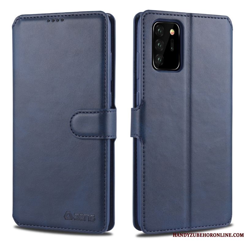 Etui Samsung Galaxy Note20 Ultra Læder Ny Magnetisk Spænde, Cover Samsung Galaxy Note20 Ultra Beskyttelse Telefonanti-fald