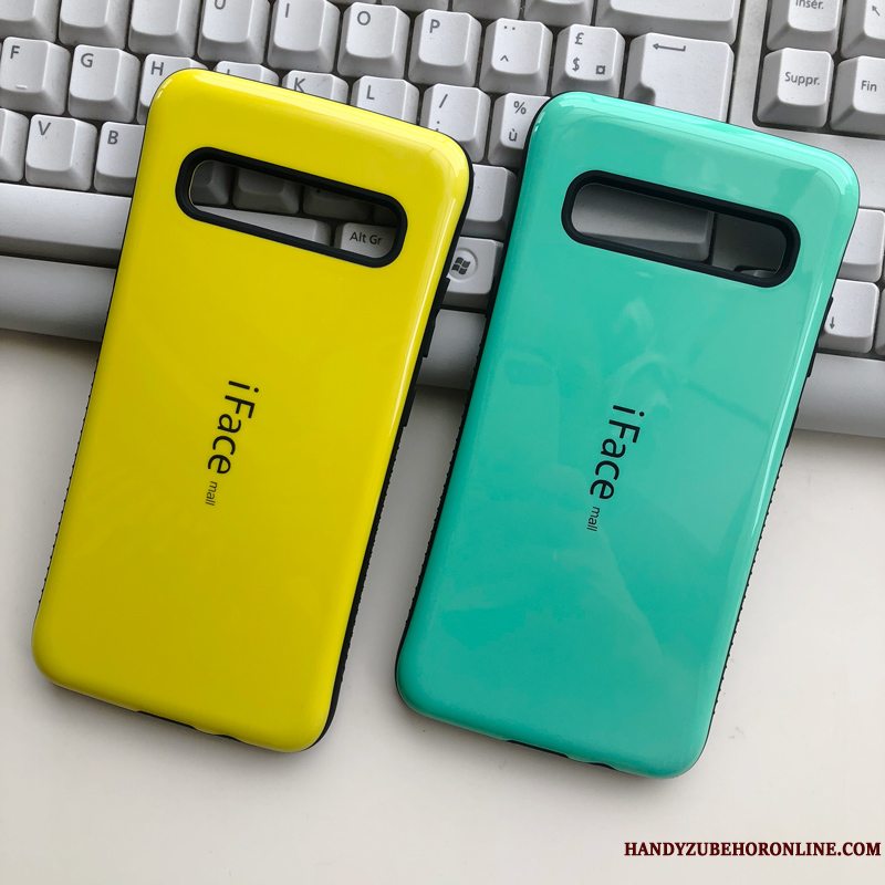 Etui Samsung Galaxy S10 5g Anti-fald Telefon, Cover Samsung Galaxy S10 5g Hård Grøn