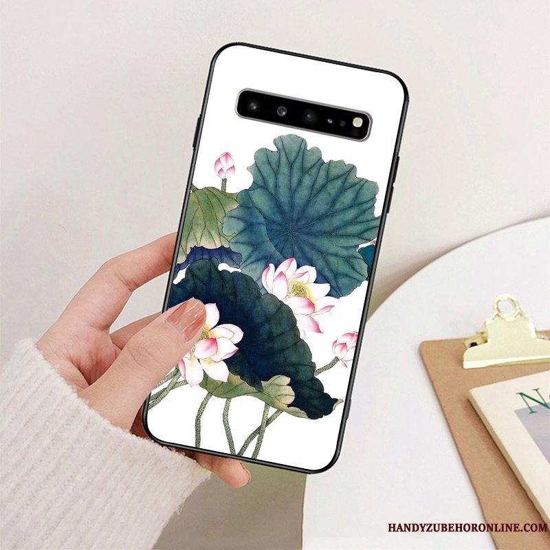 Etui Samsung Galaxy S10 5g Beskyttelse Simple Kunst, Cover Samsung Galaxy S10 5g Tasker Telefonkinesisk Stil