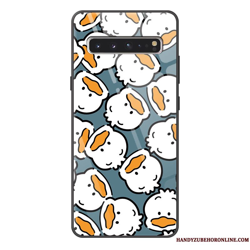 Etui Samsung Galaxy S10 5g Cartoon Glas Blå, Cover Samsung Galaxy S10 5g Tasker Telefontrend