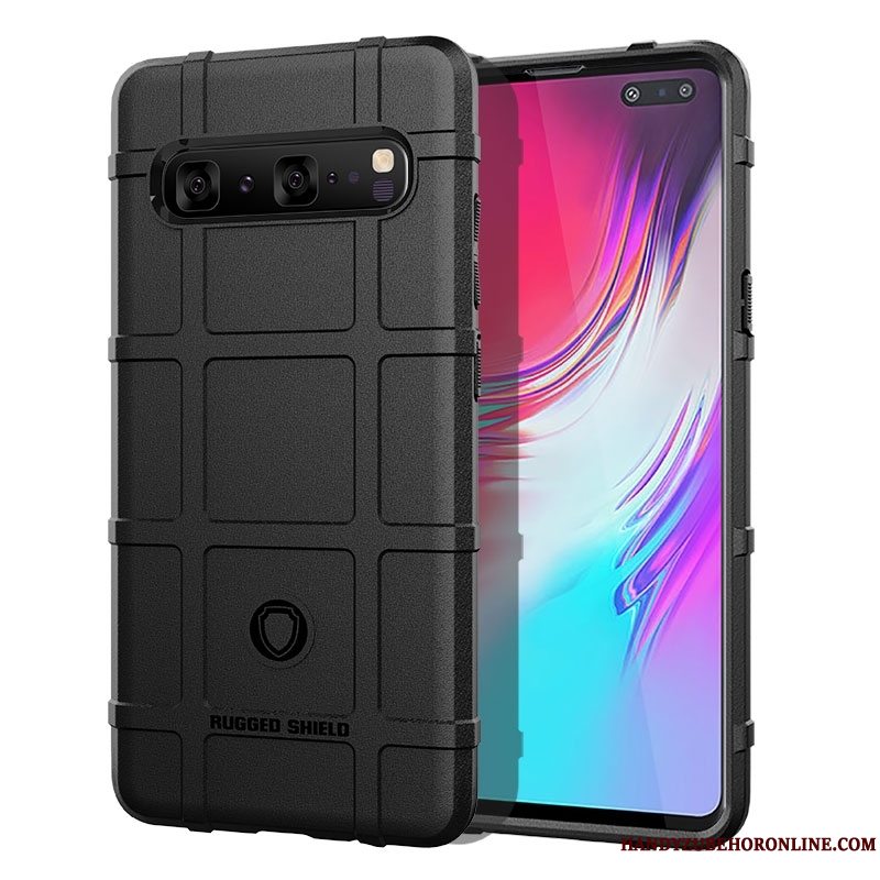 Etui Samsung Galaxy S10 5g Silikone Mønster Anti-fald, Cover Samsung Galaxy S10 5g Beskyttelse Nubuck Telefon