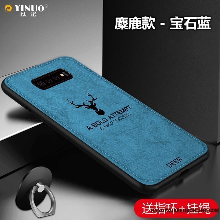 Etui Samsung Galaxy S10 Beskyttelse Telefonanti-fald, Cover Samsung Galaxy S10 Hård Blå