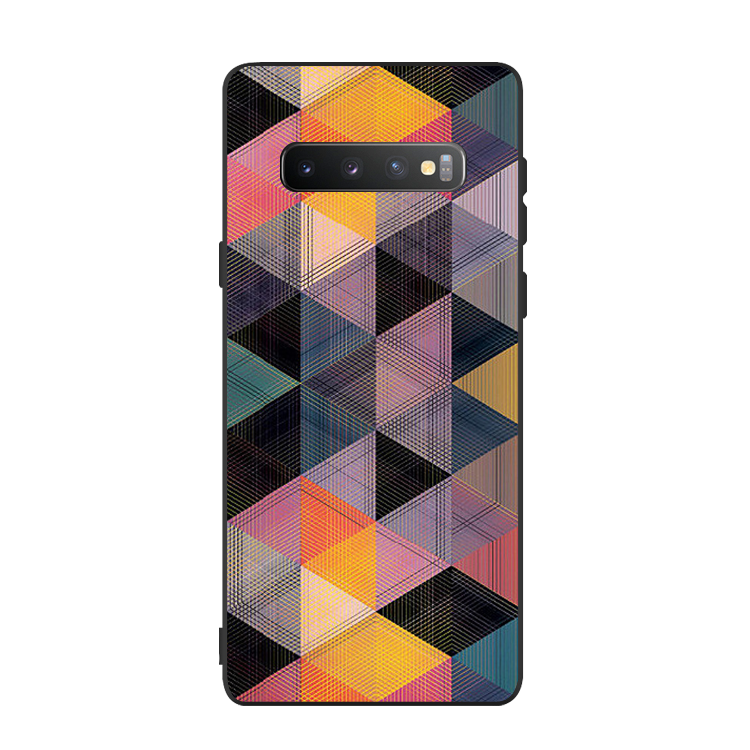 Etui Samsung Galaxy S10 Beskyttelse Telefonmønster, Cover Samsung Galaxy S10 Tasker Geometri Anti-fald