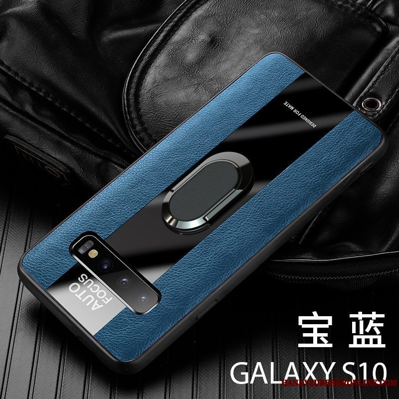 Etui Samsung Galaxy S10 Blød Skærmbeskyttelse Blå, Cover Samsung Galaxy S10 Tasker Trend Telefon