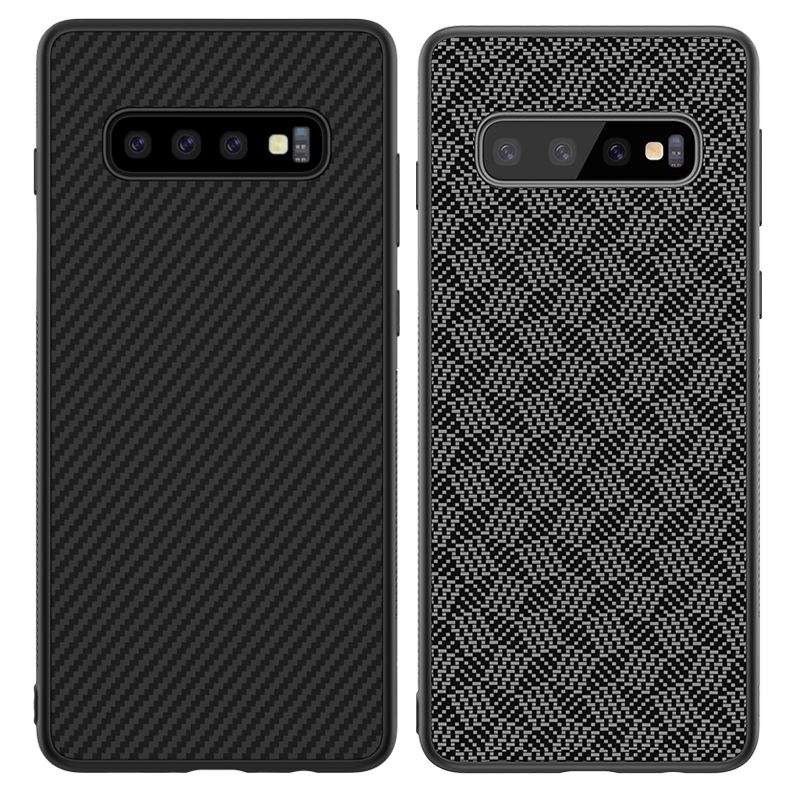 Etui Samsung Galaxy S10+ Blød Sort Telefon, Cover Samsung Galaxy S10+ Tasker Hård Guld