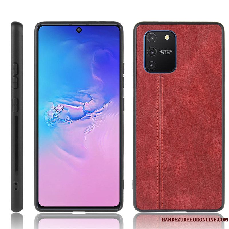 Etui Samsung Galaxy S10 Lite Beskyttelse Hård Rød, Cover Samsung Galaxy S10 Lite Mønster Telefon