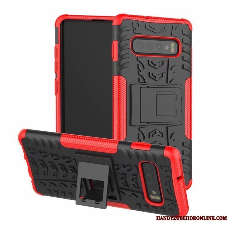 Etui Samsung Galaxy S10 Tasker Anti-fald Rød, Cover Samsung Galaxy S10 Kreativ Skridsikre Telefon