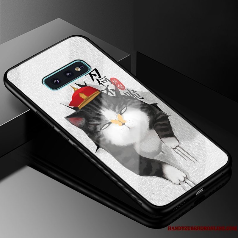 Etui Samsung Galaxy S10e Beskyttelse Glas Hvid, Cover Samsung Galaxy S10e Blød Anti-fald Telefon