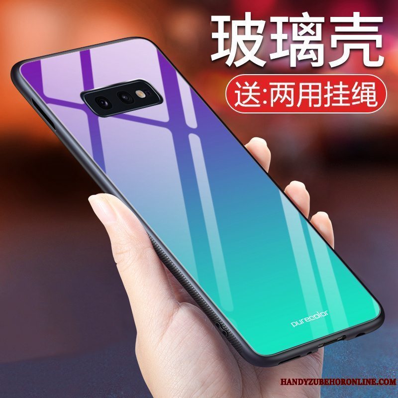 Etui Samsung Galaxy S10e Beskyttelse Ny Trend, Cover Samsung Galaxy S10e Silikone Hærdet Glas Simple