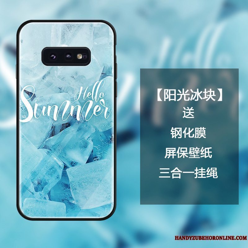 Etui Samsung Galaxy S10e Kreativ Anti-fald Alfabet, Cover Samsung Galaxy S10e Farve Blå Af Personlighed