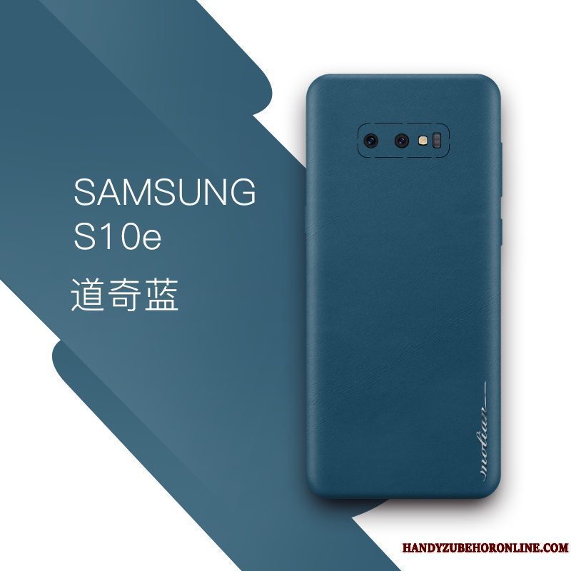 Etui Samsung Galaxy S10e Tasker Blå Telefon, Cover Samsung Galaxy S10e Kreativ Tynd