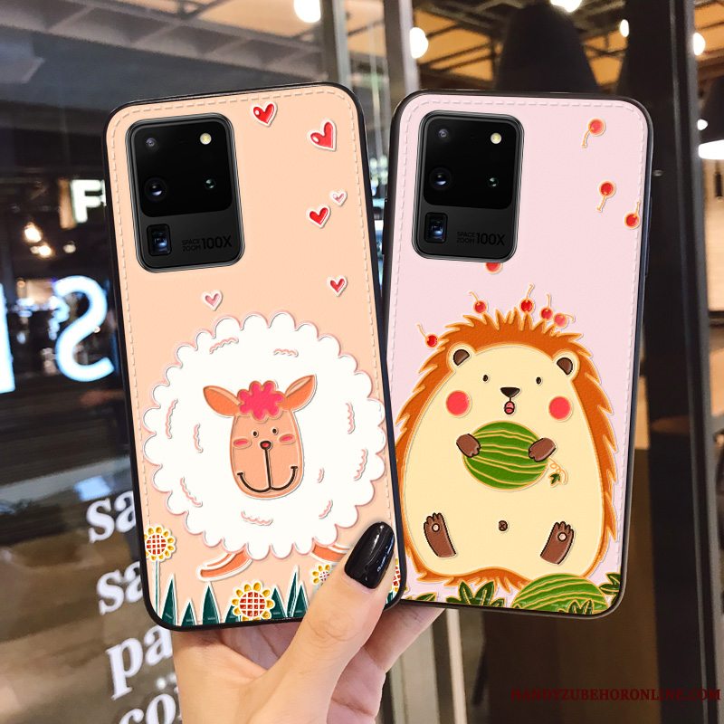 Etui Samsung Galaxy S20 Ultra Relief Smuk Trend, Cover Samsung Galaxy S20 Ultra Cartoon Af Personlighed Lille Sektion