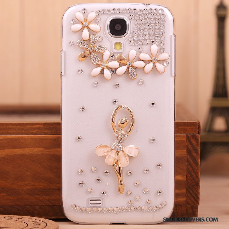 Etui Samsung Galaxy S4 Strass Guld Telefon, Cover Samsung Galaxy S4 Beskyttelse