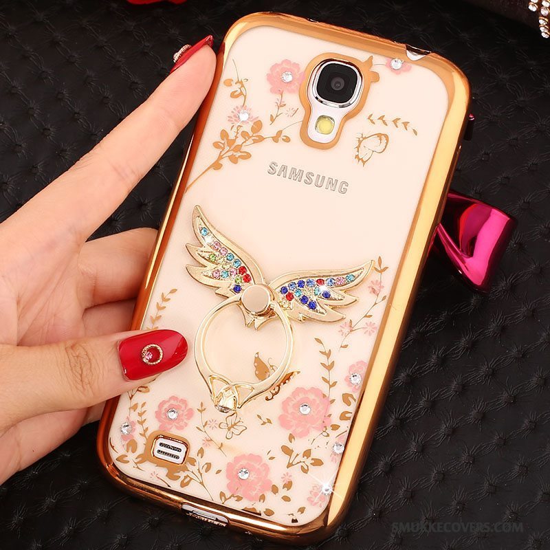Etui Samsung Galaxy S4 Strass Ring Telefon, Cover Samsung Galaxy S4 Beskyttelse Guld