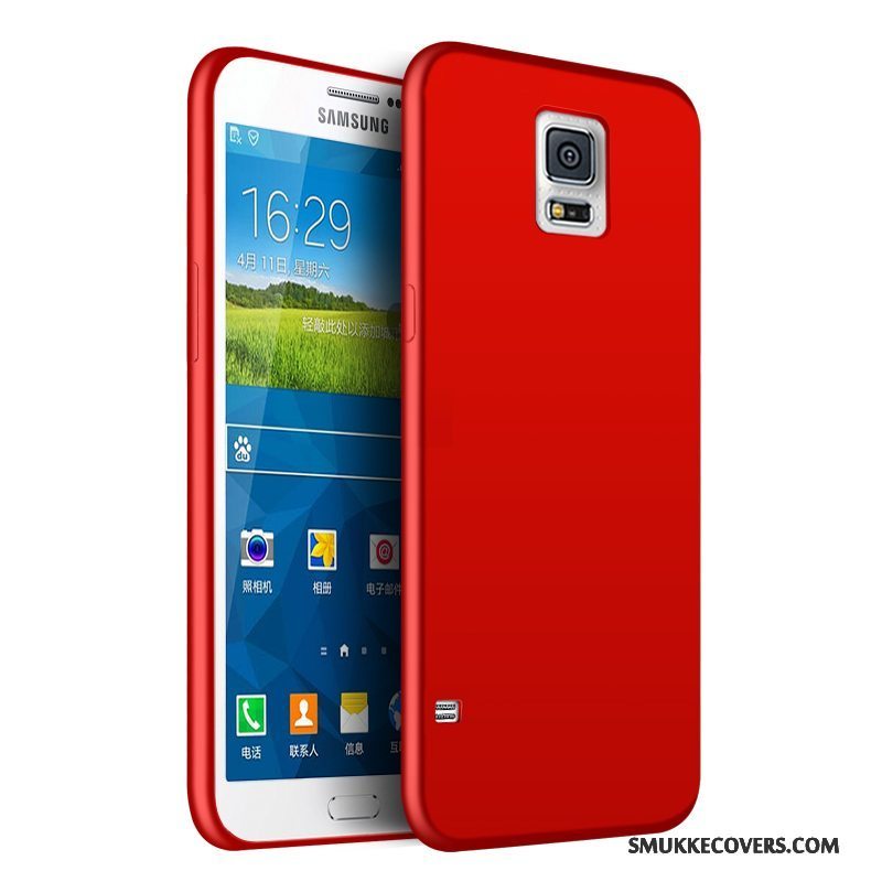 Etui Samsung Galaxy S5 Tasker Telefonny, Cover Samsung Galaxy S5 Blød Anti-fald Rød