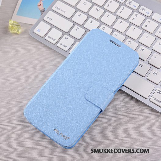 Etui Samsung Galaxy S6 Beskyttelse Telefonlyseblå, Cover Samsung Galaxy S6 Læder