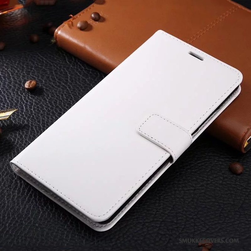 Etui Samsung Galaxy S6 Edge + Folio Telefonbusiness, Cover Samsung Galaxy S6 Edge + Læder Hvid Hængende Ornamenter