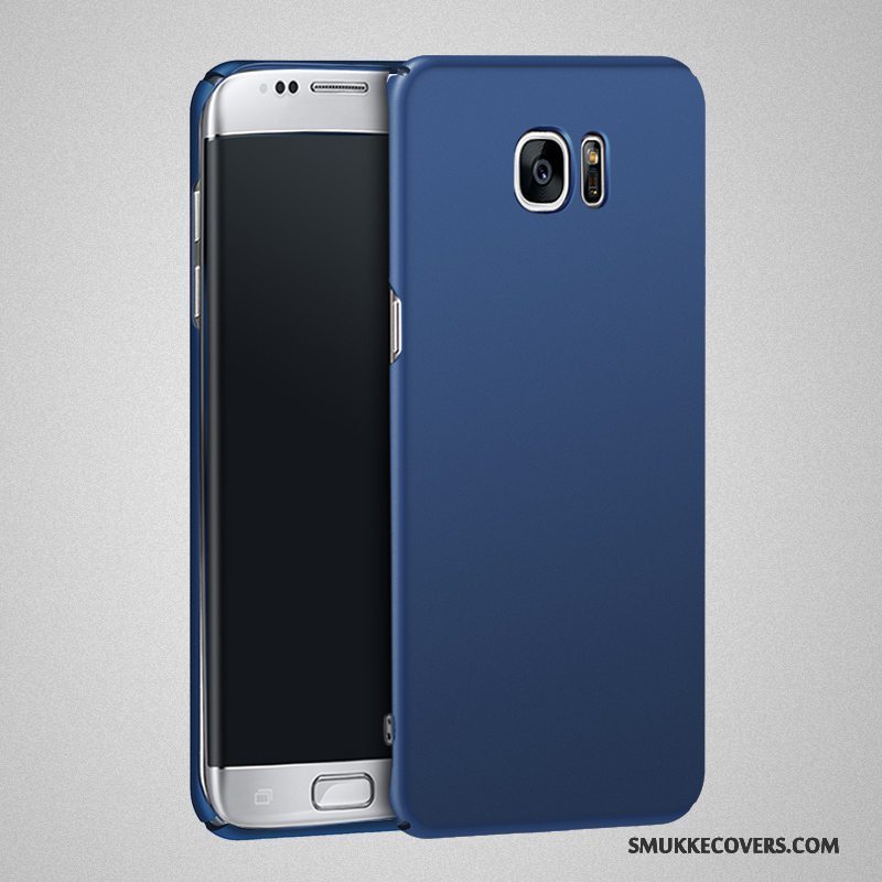 Etui Samsung Galaxy S6 Edge + Tasker Telefonmørkeblå, Cover Samsung Galaxy S6 Edge + Beskyttelse Anti-fald Hård
