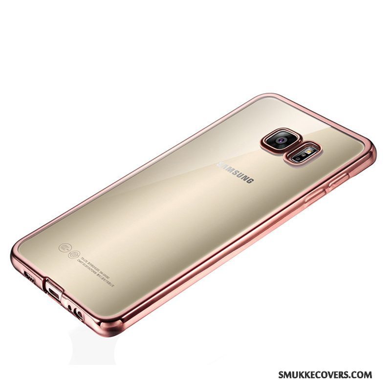 Etui Samsung Galaxy S7 Blød Lyserød Telefon, Cover Samsung Galaxy S7 Silikone Gennemsigtig Anti-fald