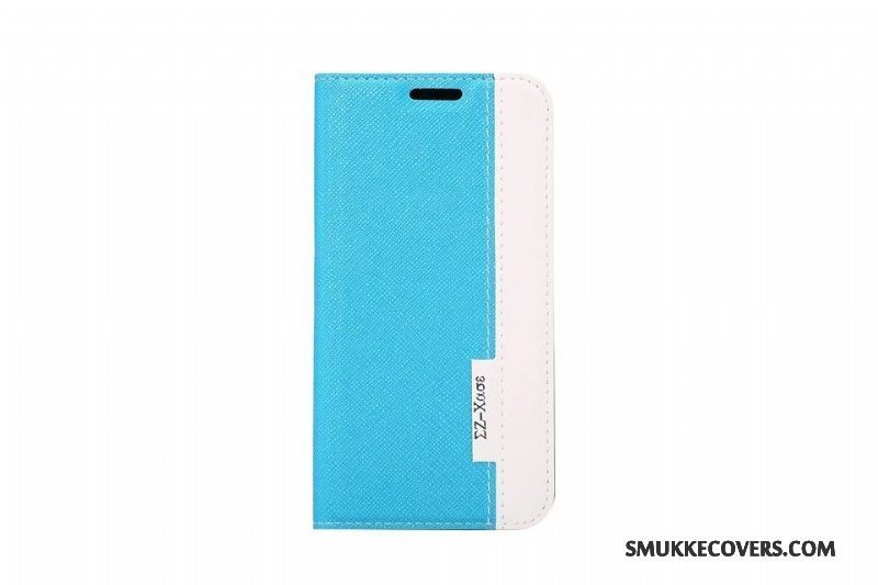 Etui Samsung Galaxy S7 Blød Telefonblå, Cover Samsung Galaxy S7 Læder