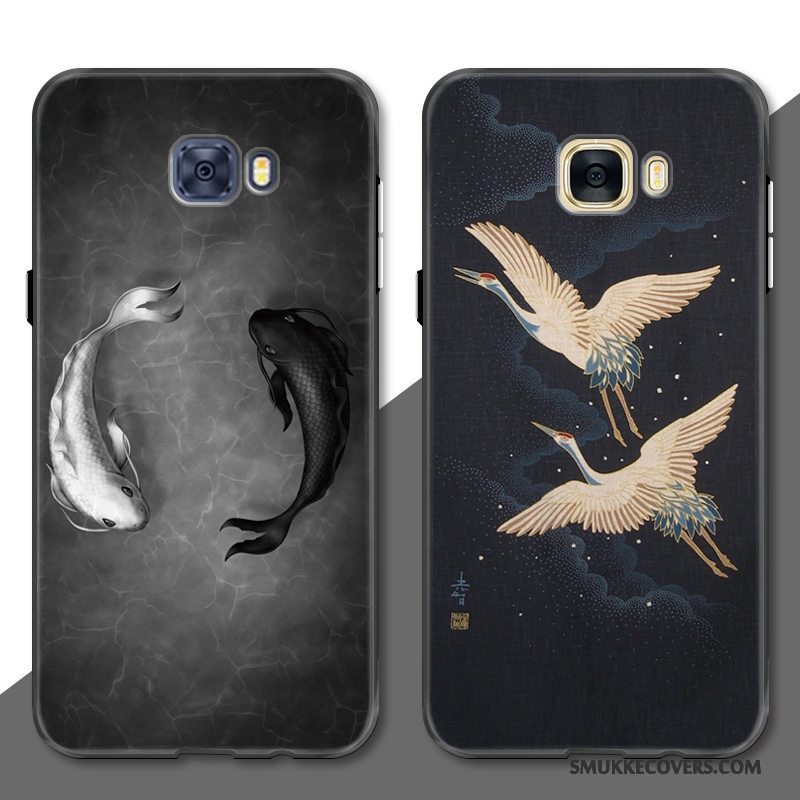 Etui Samsung Galaxy S7 Edge Blød Kinesisk Stil Kunst, Cover Samsung Galaxy S7 Edge Beskyttelse Anti-fald Traner