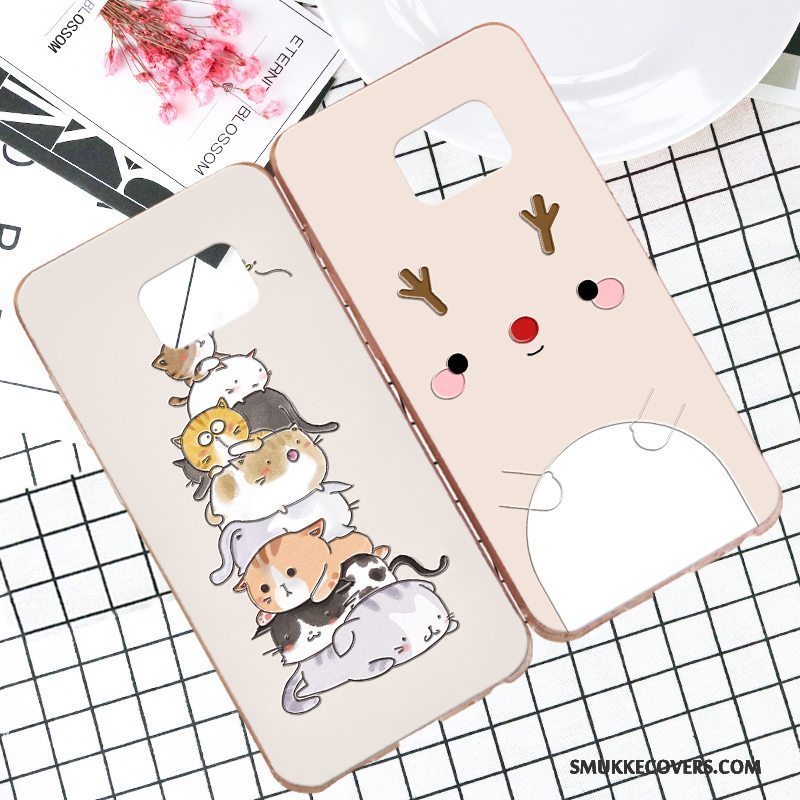 Etui Samsung Galaxy S7 Edge Cartoon Khaki Anti-fald, Cover Samsung Galaxy S7 Edge Blød Hård Telefon