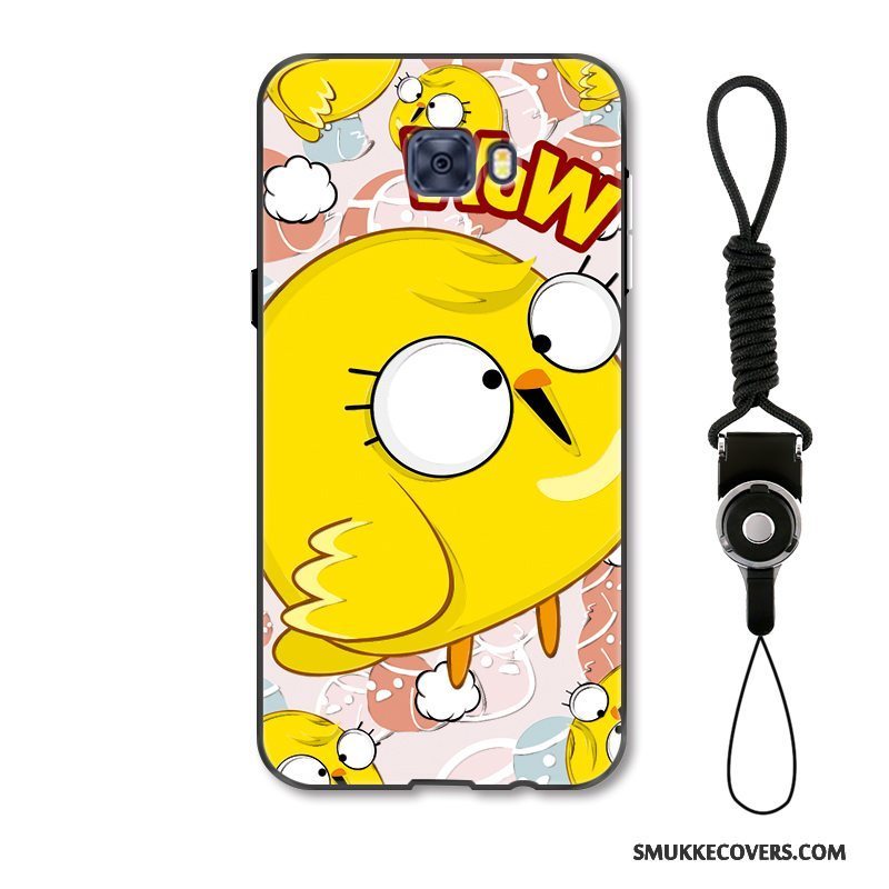 Etui Samsung Galaxy S7 Edge Mode Hængende Ornamenter Gul, Cover Samsung Galaxy S7 Edge Cartoon Lille Sektion Smuk