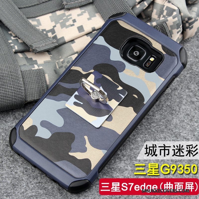 Etui Samsung Galaxy S7 Edge Silikone Trend Camouflage, Cover Samsung Galaxy S7 Edge Beskyttelse Telefonaf Personlighed