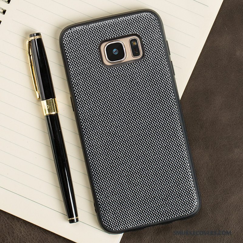 Etui Samsung Galaxy S7 Edge Tasker Sort Tynd, Cover Samsung Galaxy S7 Edge Blød Europa Elegante