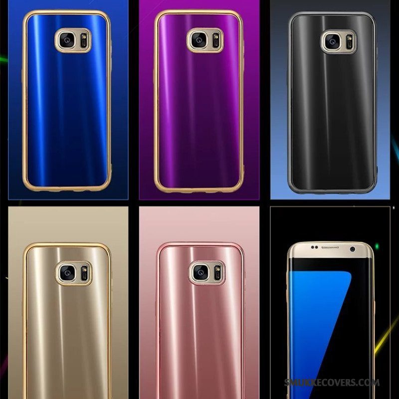 Etui Samsung Galaxy S7 Farve Telefonanti-fald, Cover Samsung Galaxy S7 Silikone