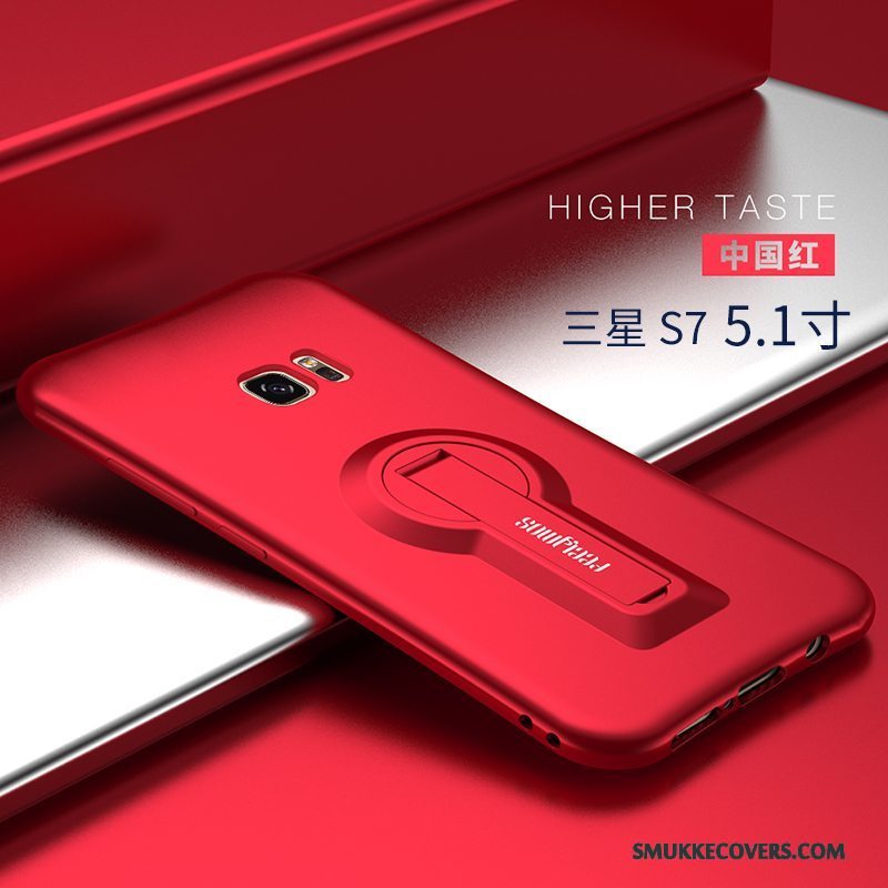 Etui Samsung Galaxy S7 Kreativ Trend Rød, Cover Samsung Galaxy S7 Blød Af Personlighed Telefon