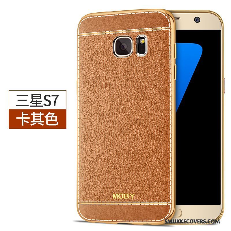 Etui Samsung Galaxy S7 Silikone Anti-fald Ny, Cover Samsung Galaxy S7 Beskyttelse Lyse Telefon