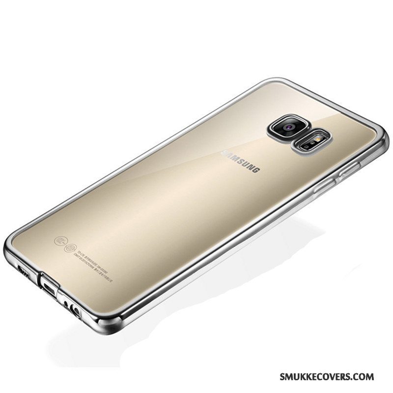Etui Samsung Galaxy S7 Silikone Sølv Gennemsigtig, Cover Samsung Galaxy S7 Blød Telefon