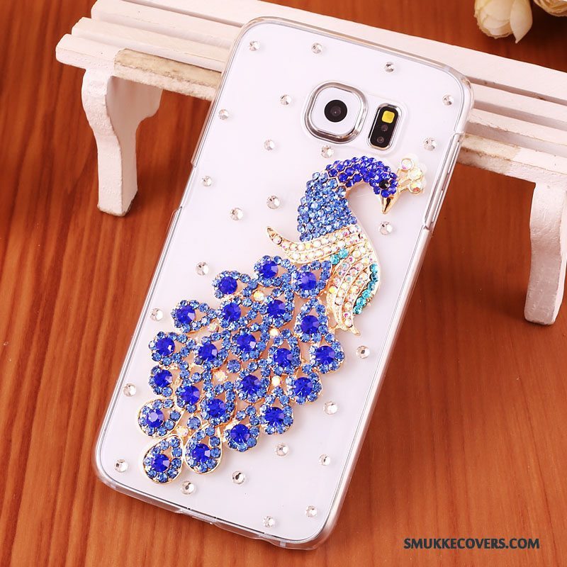 Etui Samsung Galaxy S7 Strass Lilla Anti-fald, Cover Samsung Galaxy S7 Beskyttelse Gennemsigtig