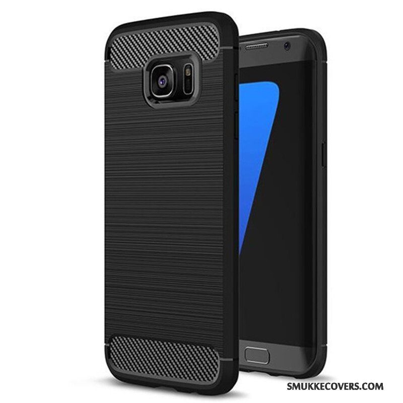 Etui Samsung Galaxy S7 Tasker Ny Telefon, Cover Samsung Galaxy S7 Beskyttelse Anti-fald Sort