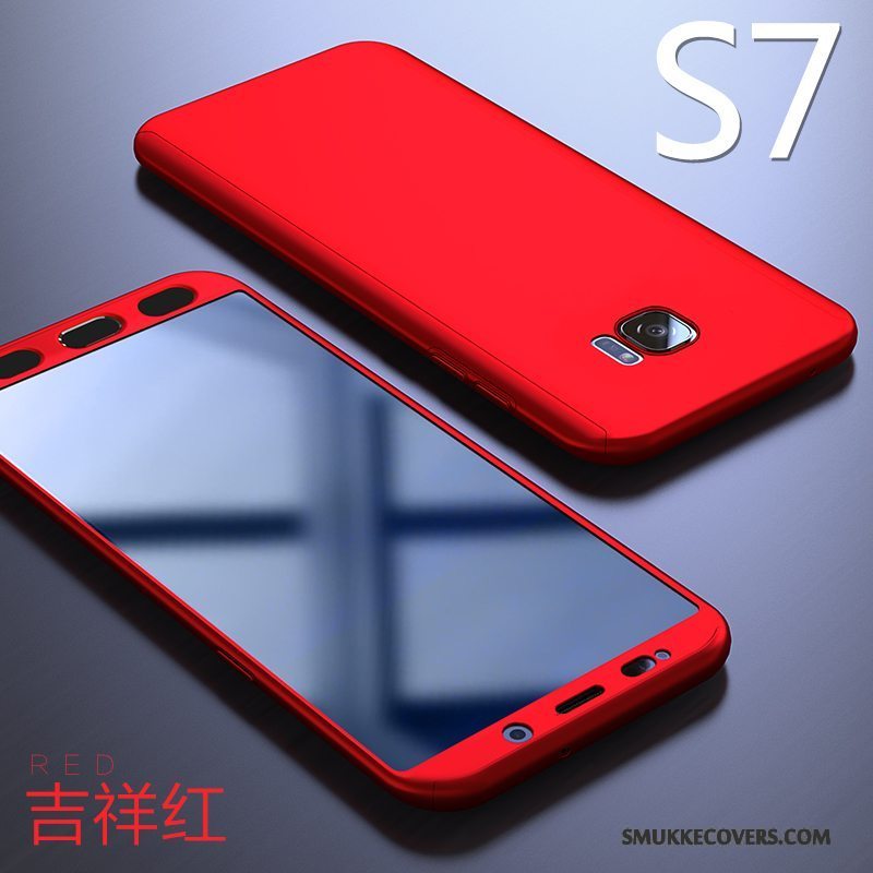 Etui Samsung Galaxy S7 Tasker Rød Af Personlighed, Cover Samsung Galaxy S7 Kreativ Nubuck Telefon