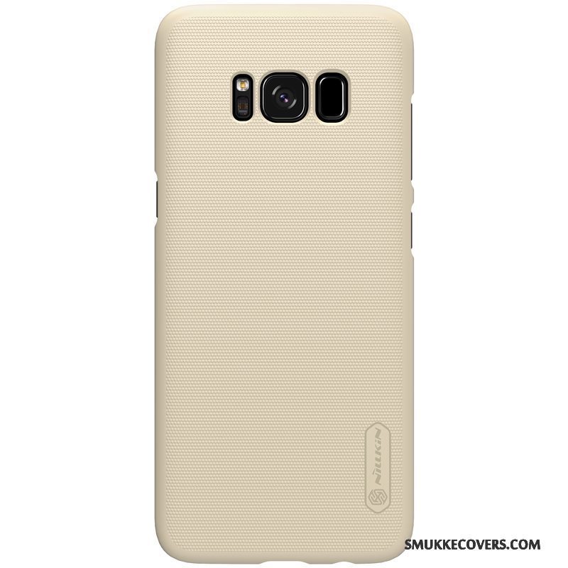 Etui Samsung Galaxy S8+ Beskyttelse Telefonnubuck, Cover Samsung Galaxy S8+ Guld Gul