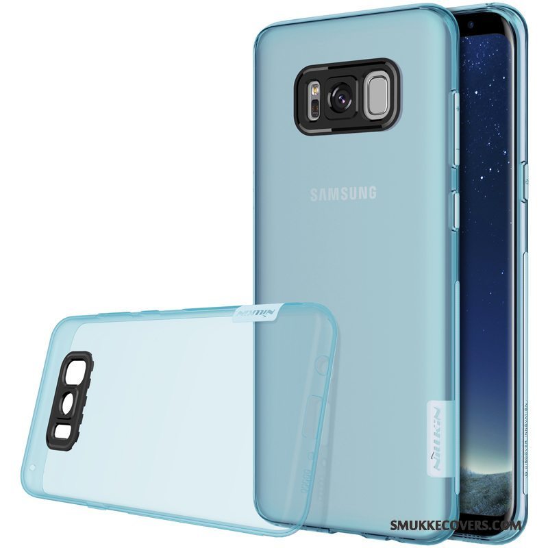 Etui Samsung Galaxy S8 Blød Let Tynd Telefon, Cover Samsung Galaxy S8 Tasker Gasbag Blå