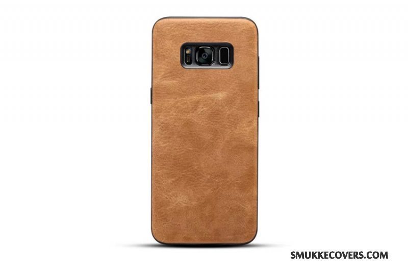 Etui Samsung Galaxy S8 Blød Mønster Telefon, Cover Samsung Galaxy S8 Læder Gul