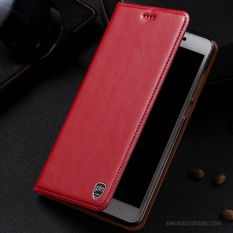 Etui Samsung Galaxy S8 Folio Telefonmønster, Cover Samsung Galaxy S8 Læder Rød