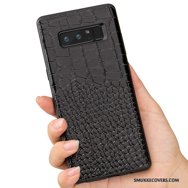 Etui Samsung Galaxy S8+ Kreativ Sort Anti-fald, Cover Samsung Galaxy S8+ Læder Business Telefon