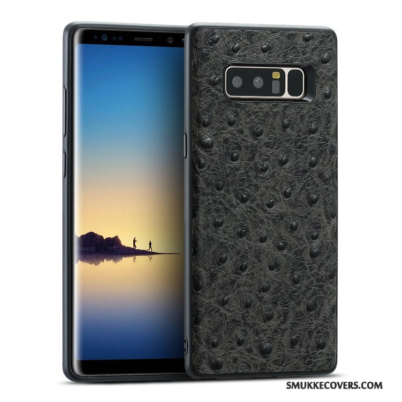 Etui Samsung Galaxy S8+ Læder Af Personlighed Anti-fald, Cover Samsung Galaxy S8+ Beskyttelse Sort Telefon