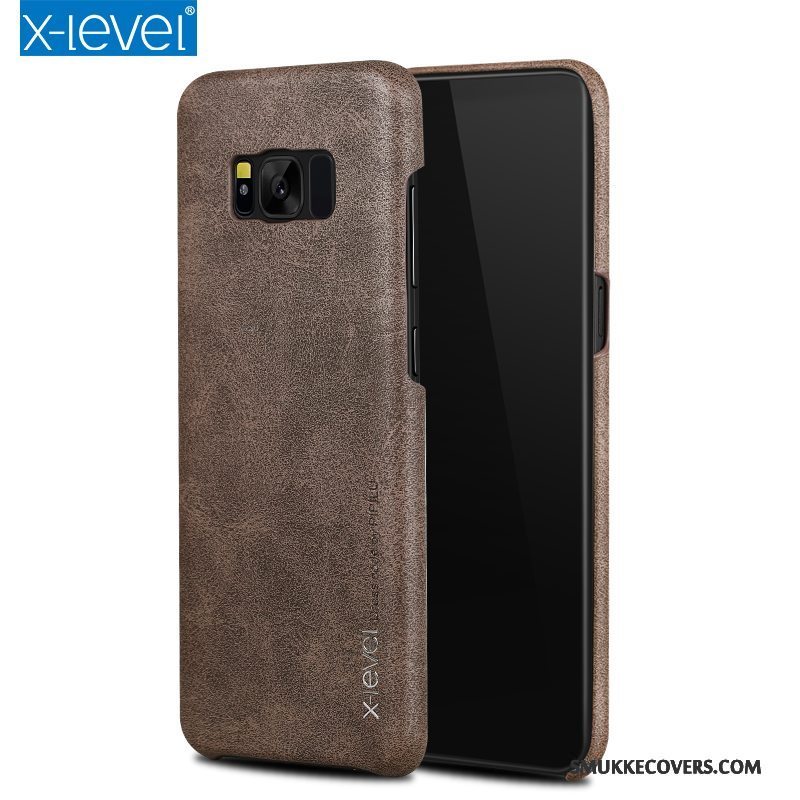 Etui Samsung Galaxy S8+ Læder Anti-fald Ny, Cover Samsung Galaxy S8+ Beskyttelse Tynd Telefon