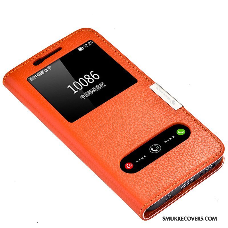 Etui Samsung Galaxy S8 Læder Telefonorange, Cover Samsung Galaxy S8 Beskyttelse