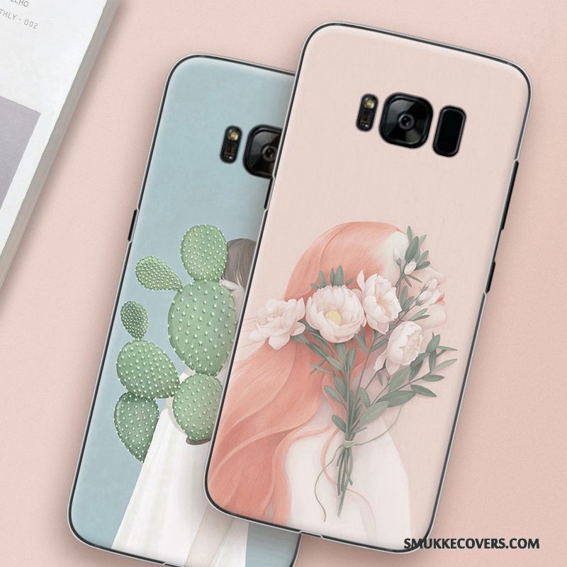 Etui Samsung Galaxy S8 Malet Lyserød Kunst, Cover Samsung Galaxy S8 Beskyttelse Telefonhård