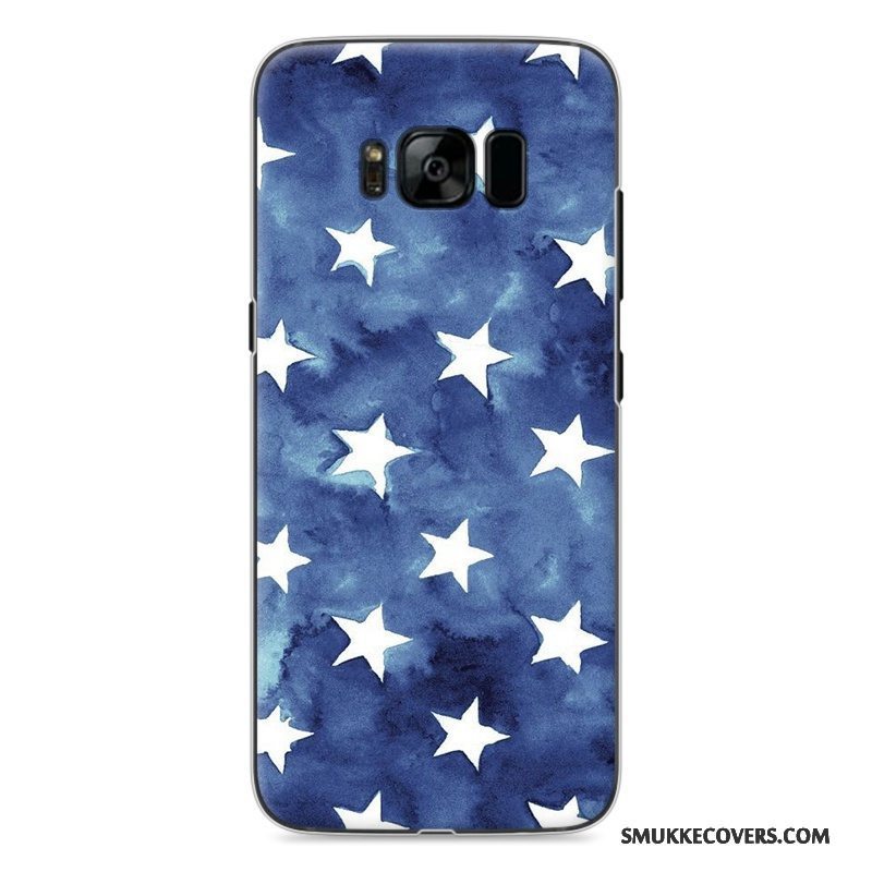 Etui Samsung Galaxy S8 Malet Telefonhård, Cover Samsung Galaxy S8 Cartoon Blå