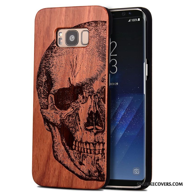 Etui Samsung Galaxy S8 Massivt Træ Træ Anti-fald, Cover Samsung Galaxy S8 Beskyttelse Skulptur Af Personlighed