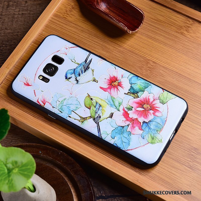 Etui Samsung Galaxy S8+ Relief Anti-fald Telefon, Cover Samsung Galaxy S8+ Farve Af Personlighed Kinesisk Stil