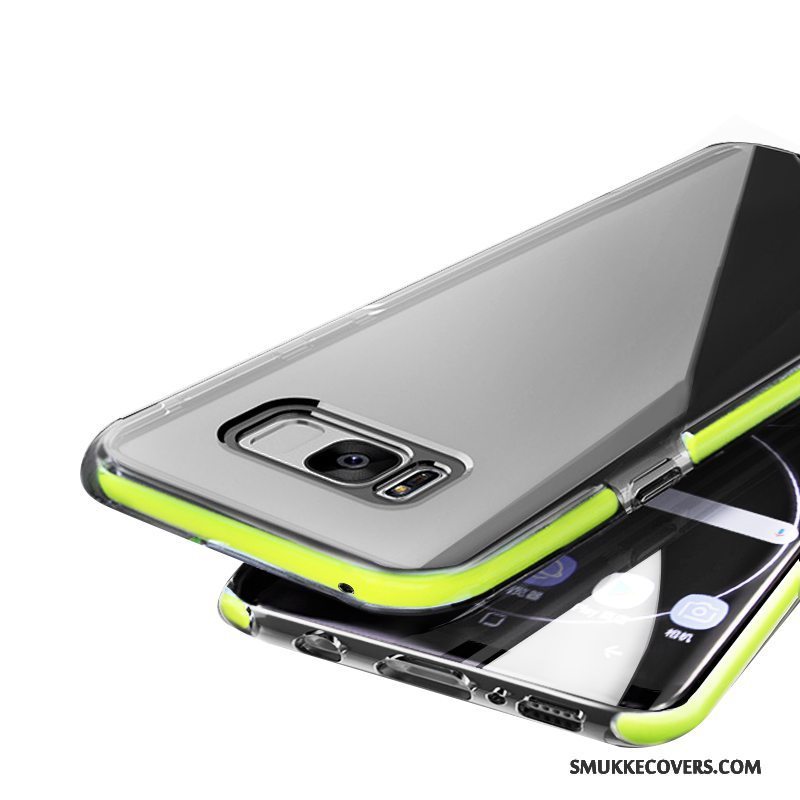 Etui Samsung Galaxy S8+ Silikone Telefonanti-fald, Cover Samsung Galaxy S8+ Tasker Grøn